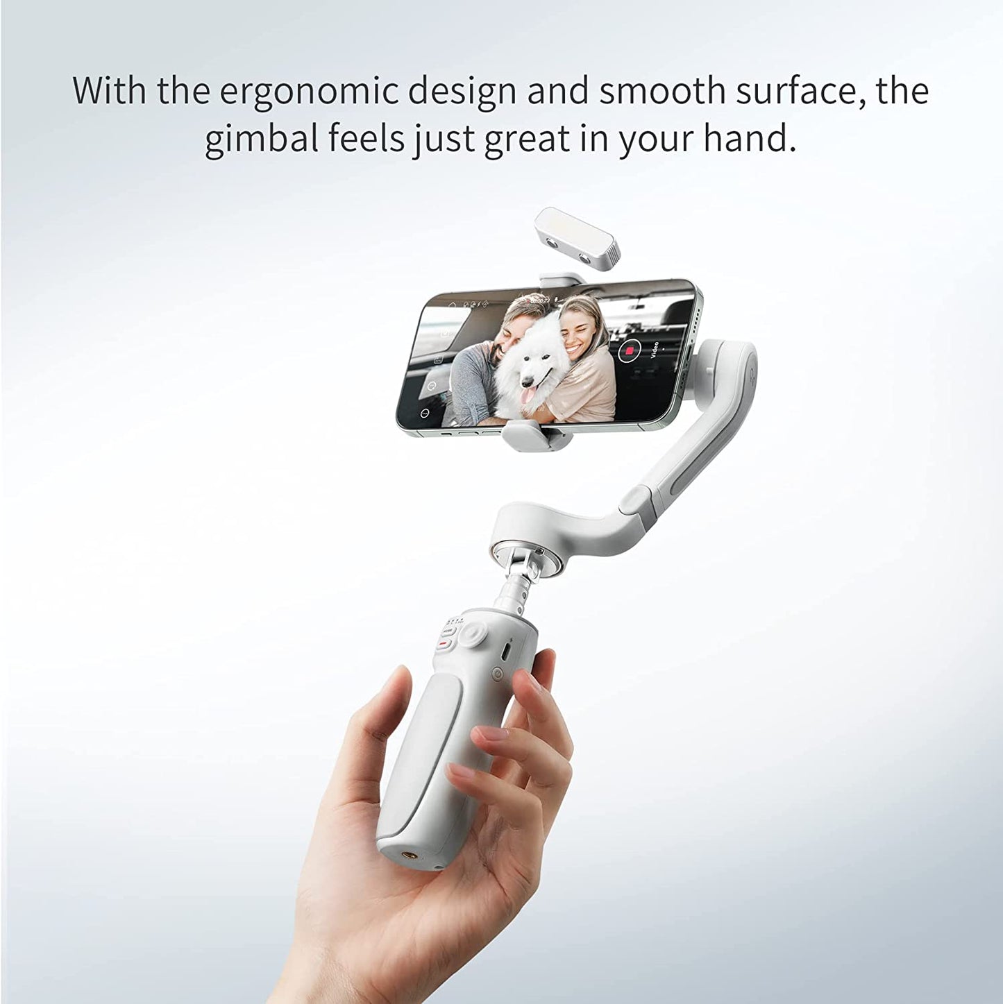 Zhiyun Smooth Q4 Smartphone Gimbal Stabilizer, 215Mm Built-In Extension Rod Compatible with Android and Iphone for Vlog Tiktok Youtube Video zhi yun