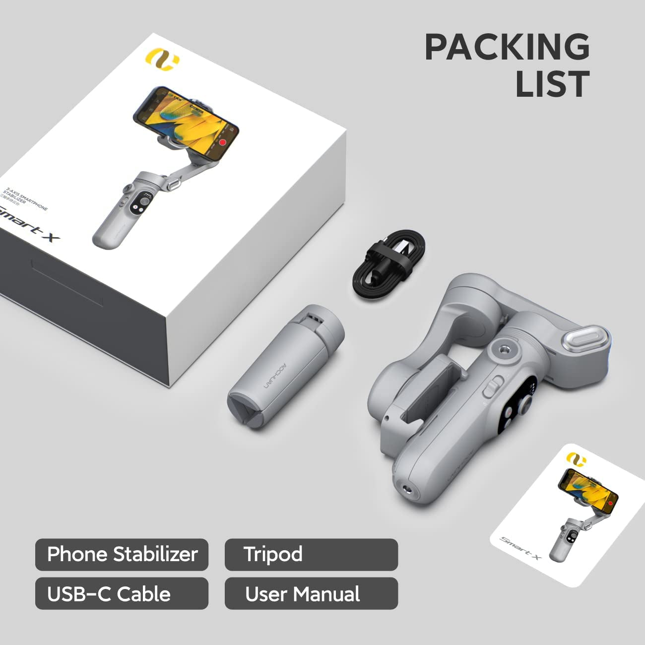 Gimbal Stabilizer for Smartphone Smart Xpro and SAMRT X AOCHUAN