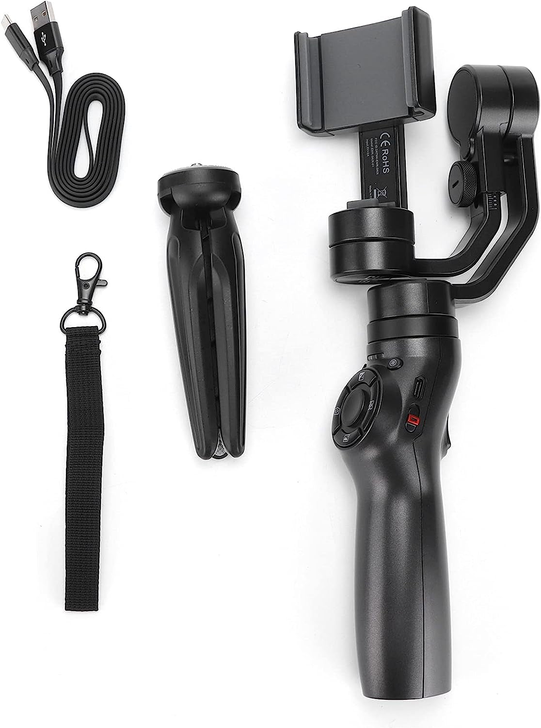 3 Axis Gimbal Stabilizer for Smartphones Phone Gimbal, Various Professional Shooting Functions for Vlog Youtuber Web Live Broadcast, Capturing Objects, Mobile Phone Handheld Gimbals Dpofirs