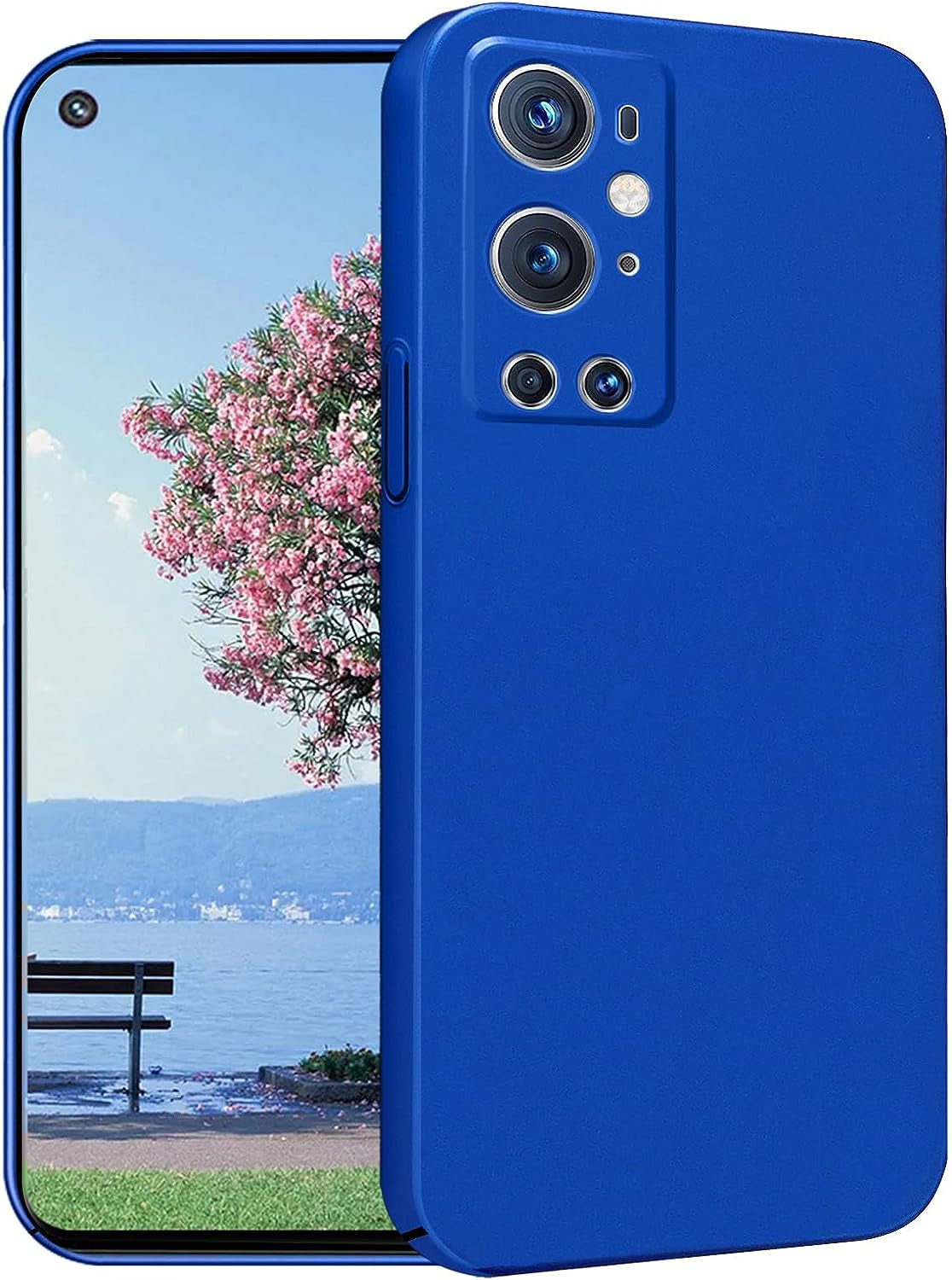 Yarxiawin for Oneplus 9 Pro Case Shockproof Pink, Oneplus 9 Pro Phone Case Thin Hard PC Protective Case Anti-Fingerprint Cover with Ultimate Delicate Touch Feeling (Black) Yarxiawin Dark Blue