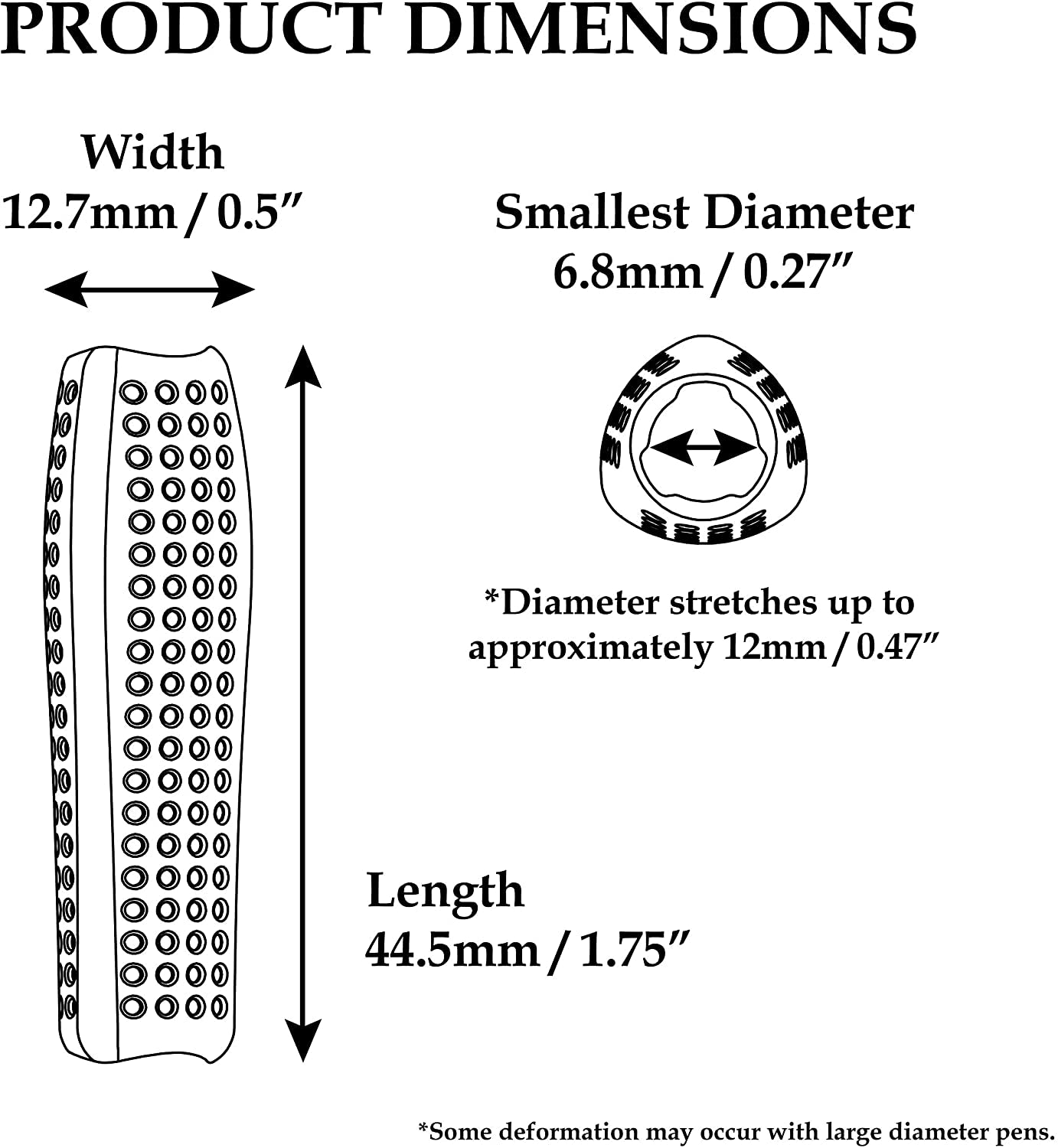 Omni Grip 6-Pack of Premium Comfort Grips, Perfect for Apple Pencil, Apple Pencil 2, Styluses, Pens and Pencils Chrome Cherry