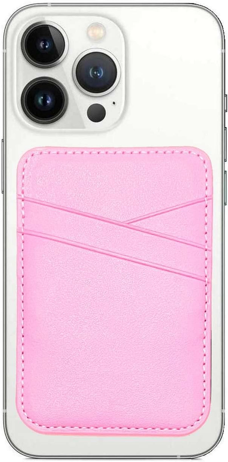 Magnetic 3 Card Slot Holder with Magsafe Wallet for Apple Iphone 14 Pro Max/14 Plus/14 Pro/14/13 Pro Max/13 Pro/13/13 Mini/12 Max/12/12 Pro/12 Mini, (Wisteria) Tahamus Pink