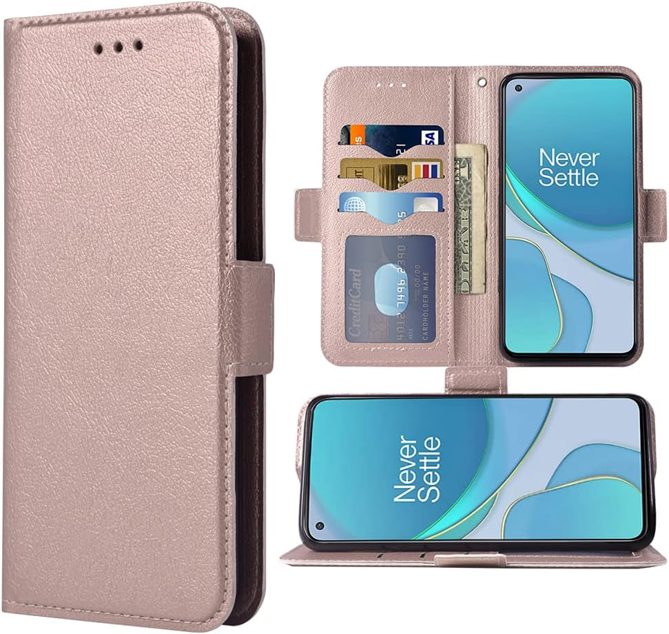 WWAAYSSXA Compatible with Oneplus 8T Oneplus8T plus 5G Wallet Case Wrist Strap Lanyard Flip Cover Card Holder Cell Phone Cases for One Plus8T on 1 plus 8Tplus 1Plus 8T+ One+ 1+ 1+8T Pro G5 Black WWAAYSSXA Rose Gold Oneplus 8T 5G Oneplus 8T 5G