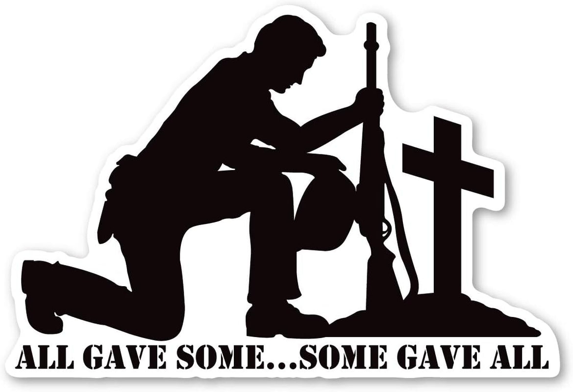 All Gave Some…Some Gave All Sticker by Magnet America Is 6 1/2" X 4 3/8" Made for Vehicles, Laptops, and Refrigerators Magnet America