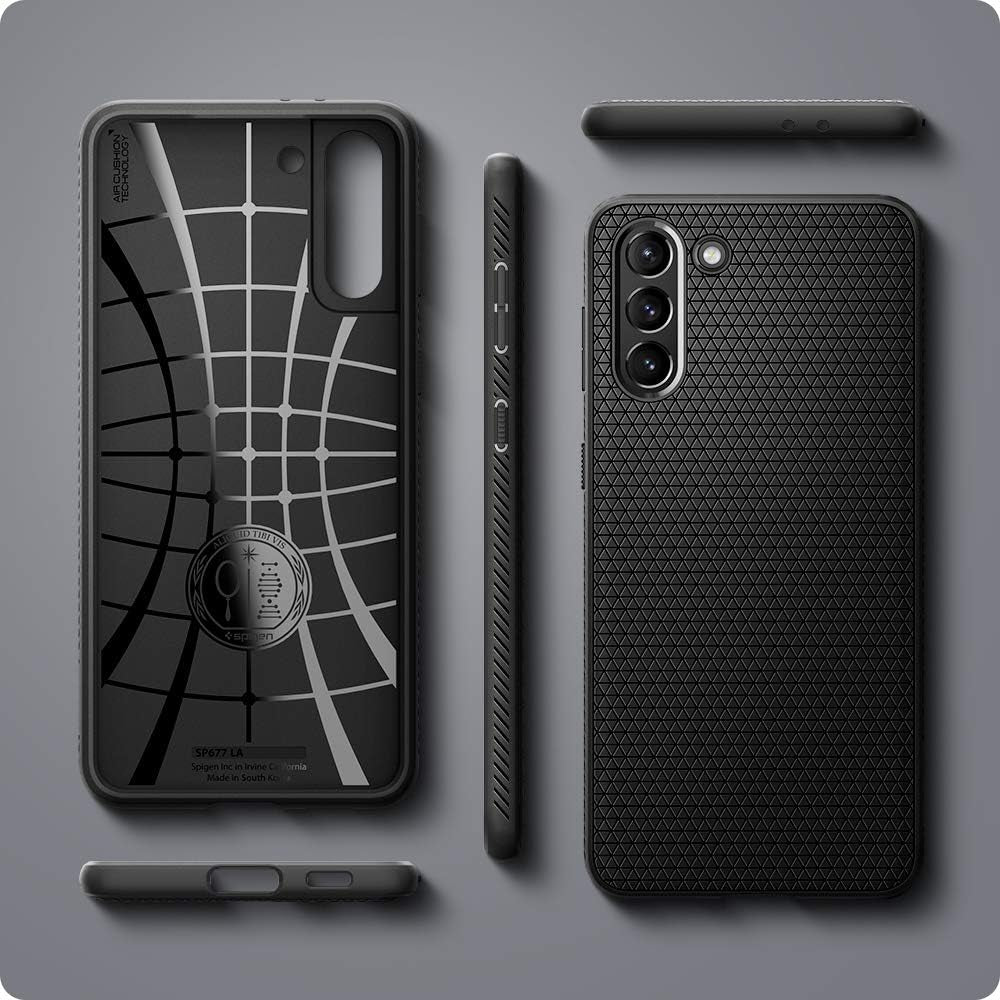 Spigen Liquid Air Armor Designed for Galaxy S21 plus Case (2021) - Matte Black Spigen