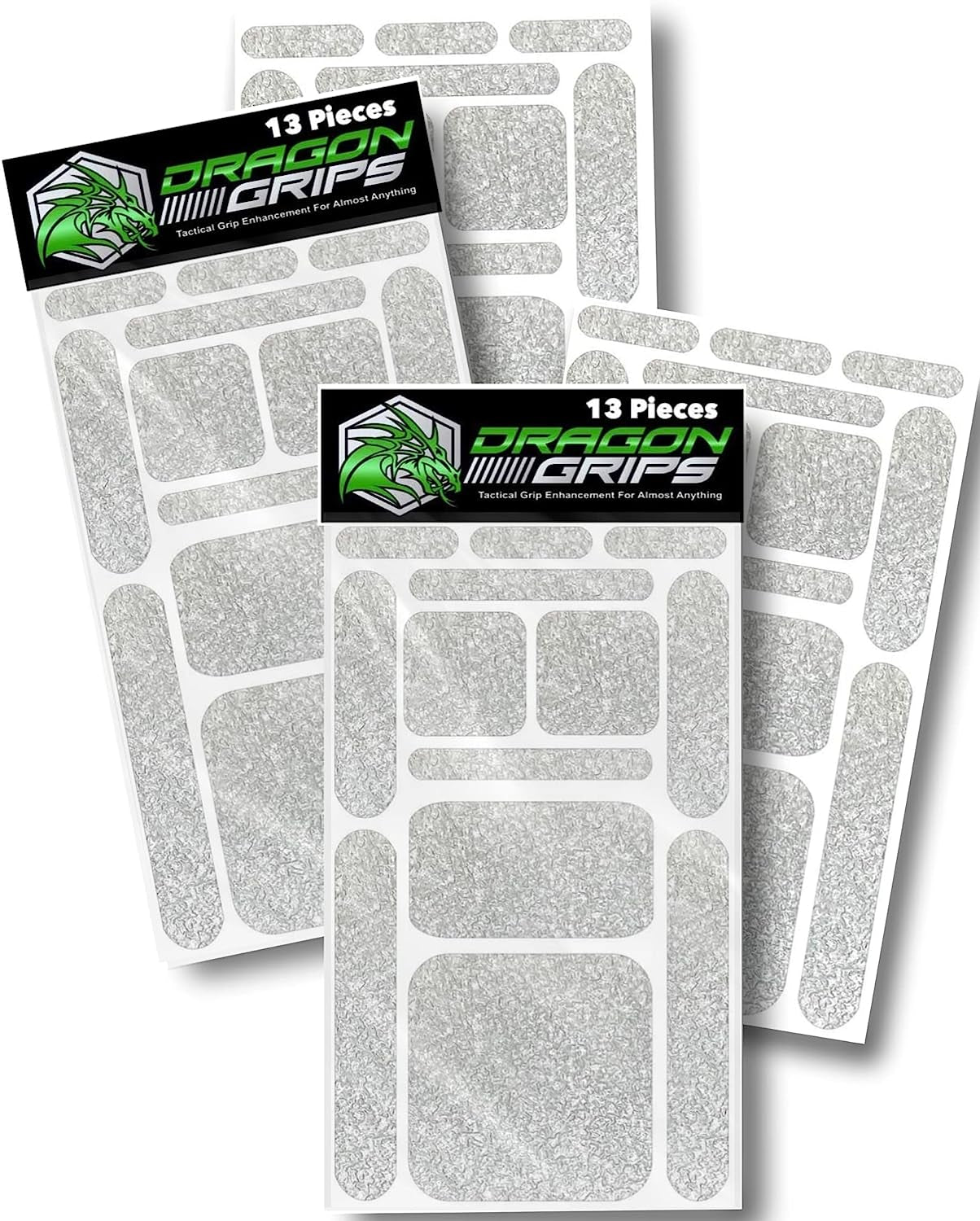 Dragon Grips Grip Tape Cell Phone Grip Stickers Mouse Grip Tape. Black 13 Pc Multi-Purpose Set Rubberized Grip Stickers. Rubber Grip Adhesive Strips for Phone, Laptop, Ipad, Iphone, Tablets & Gaming Dragon Grips Clear 2 pack