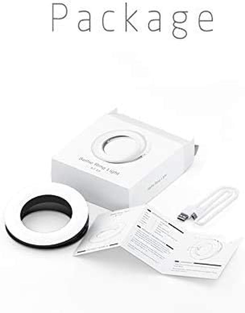 XINBAOHONG Selfie Ring Light Rechargeable Portable Clip-On Selfie Fill Light with 40 LED for Smart Phone Photography, Camera Video, Girl Makes Up XINBAOHONG