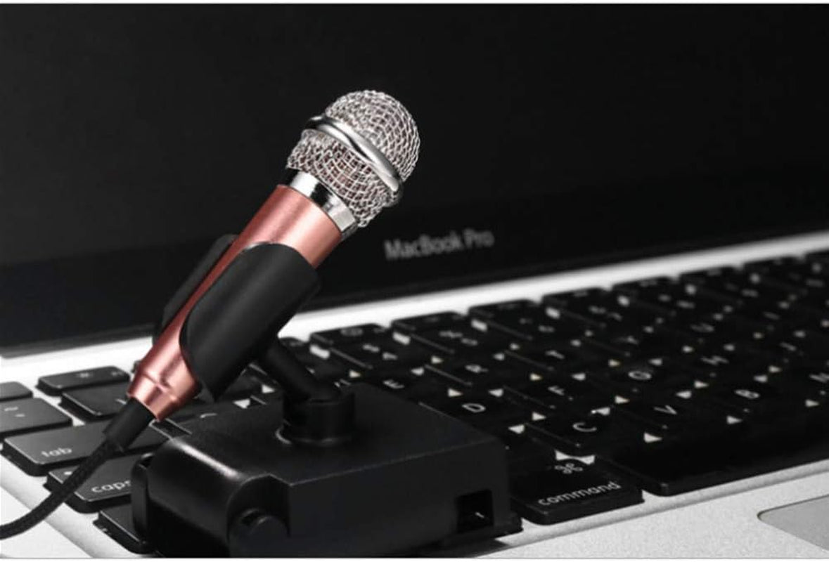Mini Microphone, Mini Mic, for Recording/Chatting and Singing, for Mobile Phone/Laptop/Ipad(Rose Gold) N / A