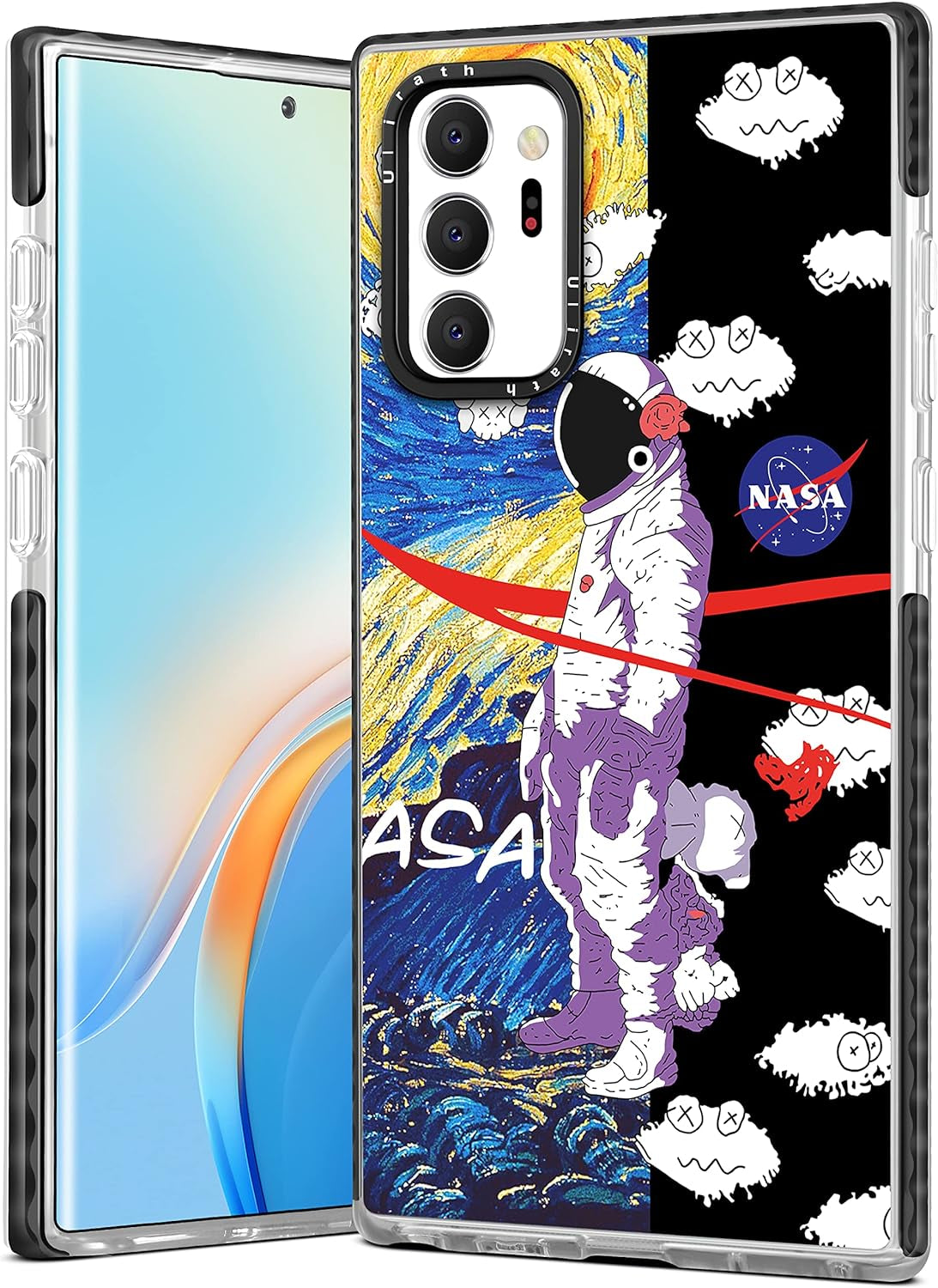 Ulirath for Samsung Galaxy Note 20 Ultra 6.9" Case Cartoon Dont Touch My Phone Designer Pattern Cover Cool Funny for Girly Girls Kids Boys Bumper Soft Protective Phone Cases for Galaxy Note 20 Ultra Ulirath For Samsung Galaxy Note 20 Ultra-Space