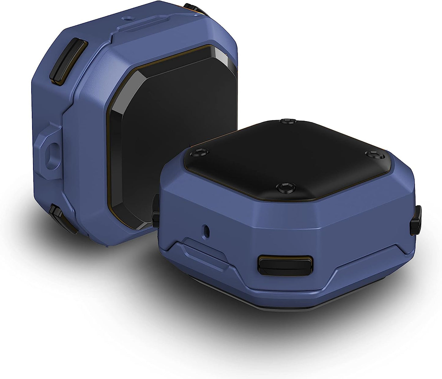 Xuyoz Galaxy Buds 2 Case, Galaxy Buds Pro Case, Galaxy Buds Live Case for Men Women with Keychain, Rugged Shockproof Galaxy Earbuds Protective Skin Case Cover for Galaxy Buds 2/Pro/Live Xuyoz blue+Black