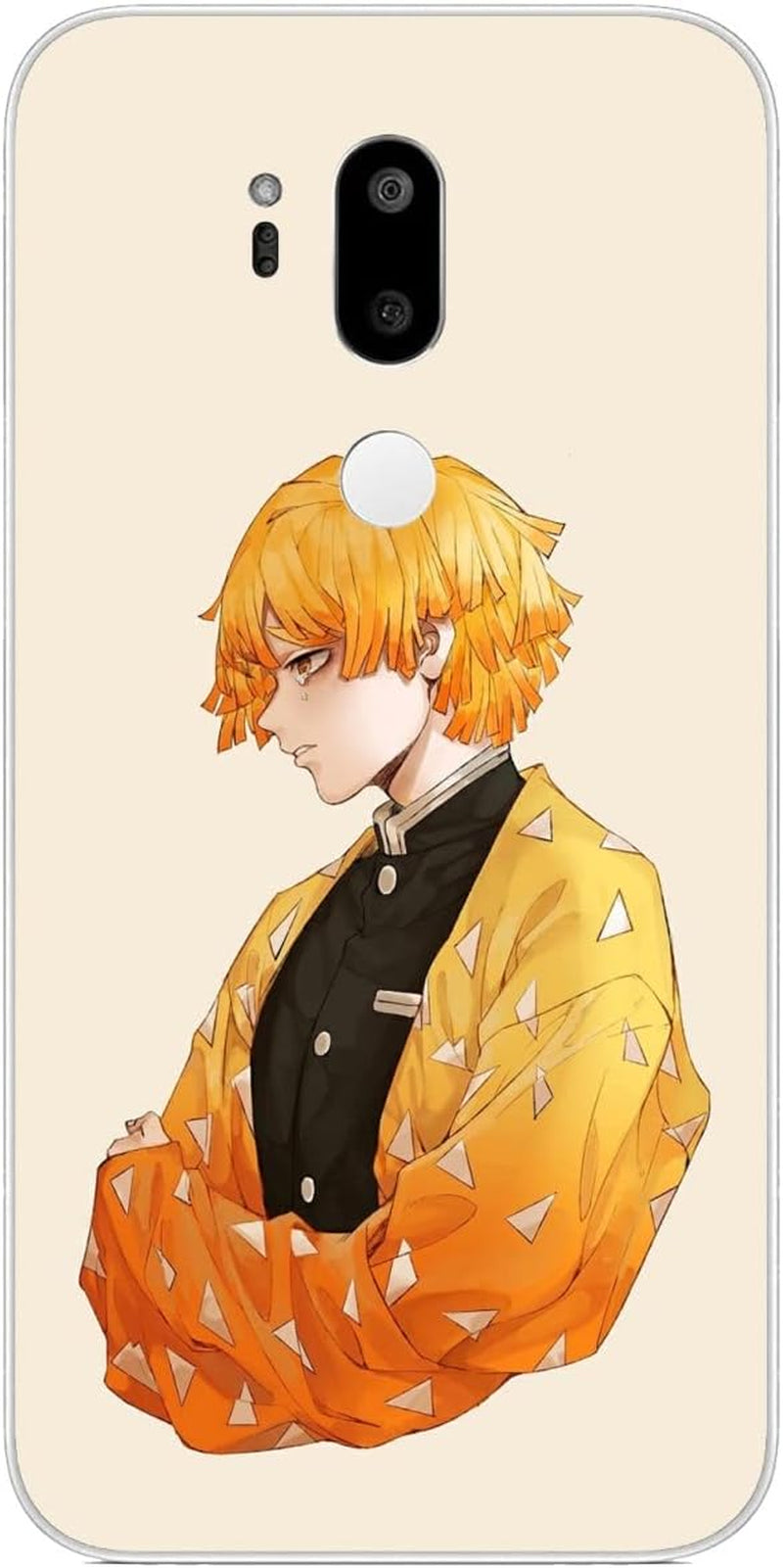 Compatible with LG G7 | LG G7 Thinq | LG G7 Fit | LG G7 One Sla'Yer Anime Cool De'Mon 913 Case Slim Soft Flexible TPU Thin Protective Cover Case Clear CUENDX Demon Anime Zenitsu Slayer 469