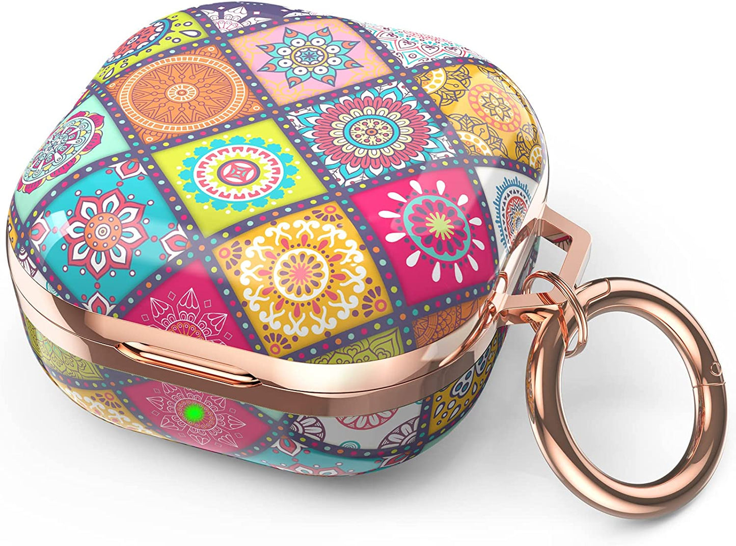 Delidigi for Galaxy Buds 2 Pro Case (2022) / Galaxy Buds Pro Case (2021) / Galaxy Buds 2 Case/Galaxy Buds Live Case Stylish Hard TPU Shockproof Case Cover for Women Girls Samsung Earbuds (Mandala) Delidigi Boho