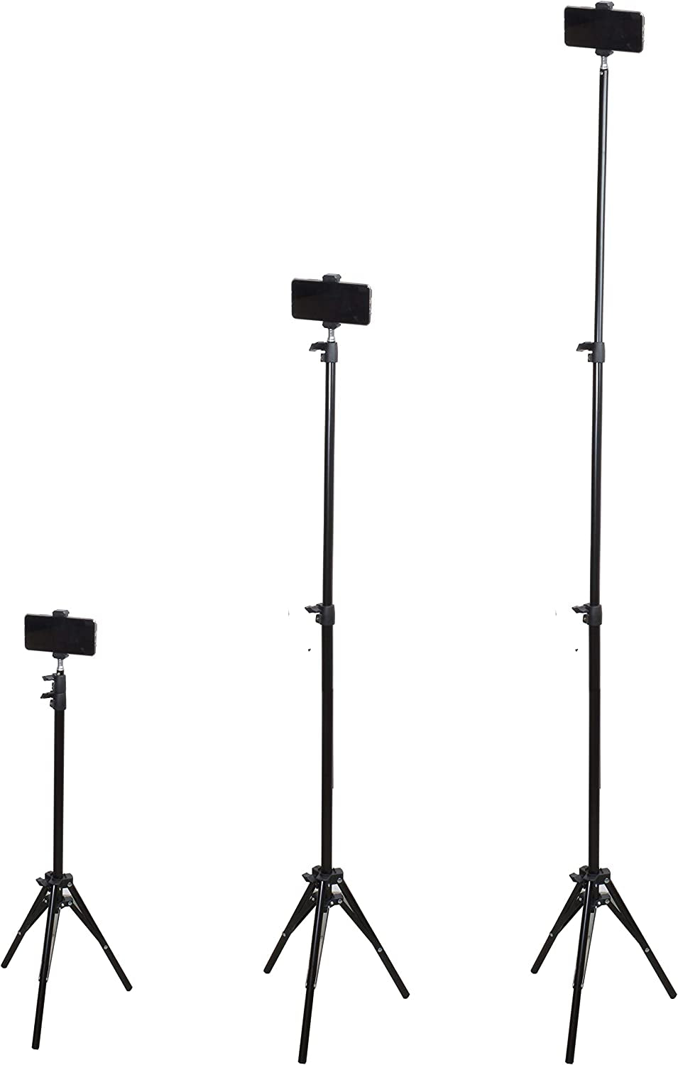 Riqiorod Light Stand, 7-Foot Photography Tripod Stand, Floor Selfie Ring Light Support for Studio, Umbrella, Backdrop, LED Panel, Speedlite Flashes, Reflector, Strobes, Video Lights Riqiorod