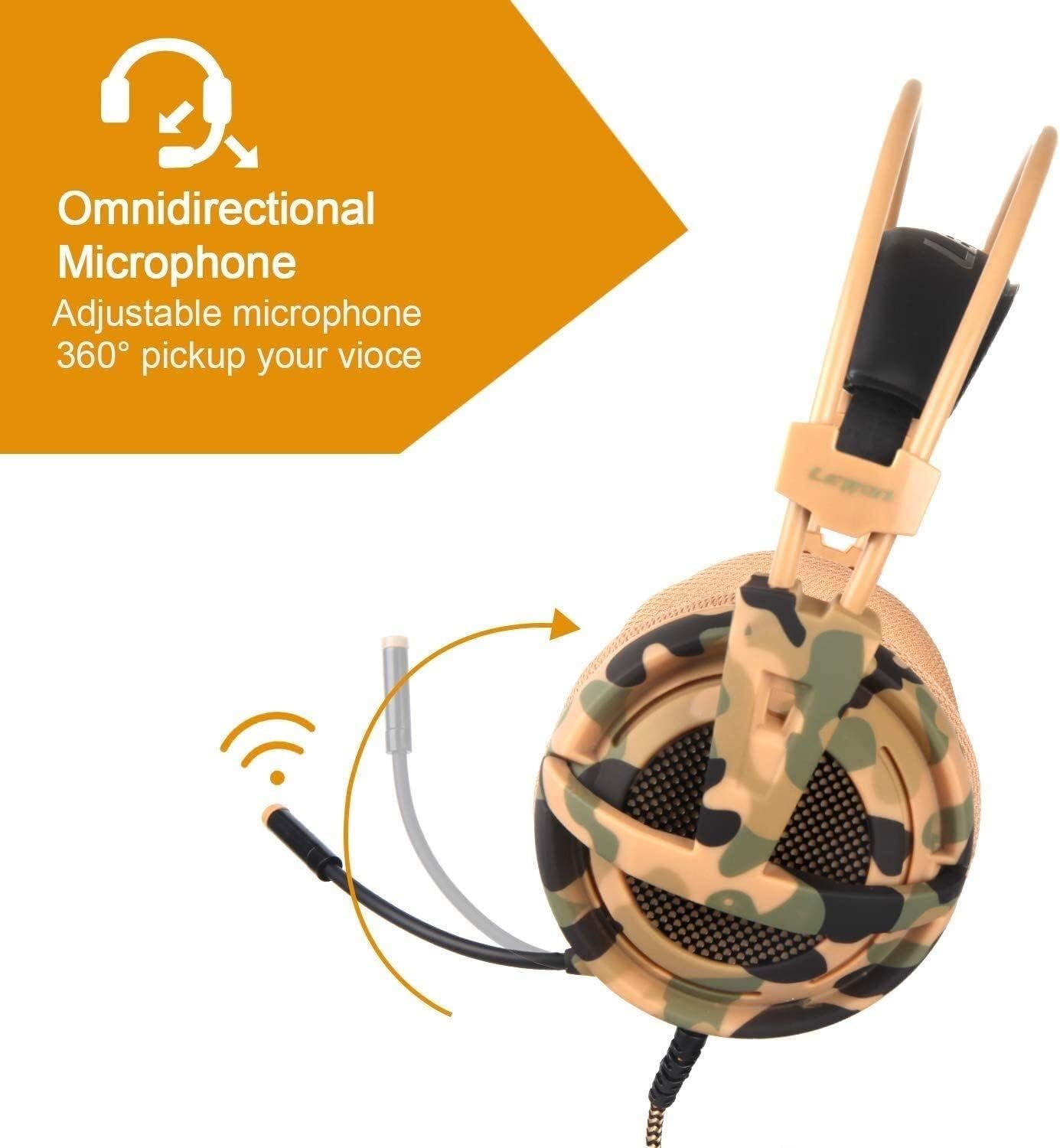 YHLZ Gaming Headset, 3.5Mm Gaming Headset Stereo Over-Ear Headphones with Adjustable Microphone for PC Laptop Smart Phone (Color : Blue) Rivia