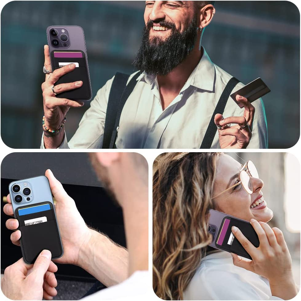 WALLFID Magsafe Wallet Compatible with Iphone 12/13/14 Mini/Plus/Pro/Max,Rfid Credit Card Case Holds 5 Cards. (Style-2) WALLFID