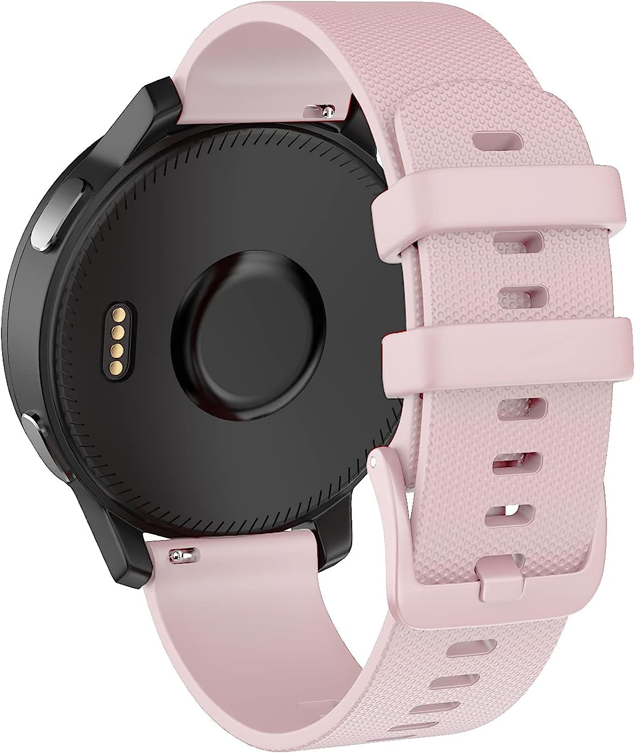 OVERSTEP Vivoactive 4 Watch Band, 22Mm Soft Silicone Bands for Garmin Darth Vader/First Avenger/Polar Vantage M/Samsung Galaxy Watch 3 45Mm/Galaxy Watch 46Mm/Gear S3 Frontier/Gear S3 Classic OVERSTEP Pink