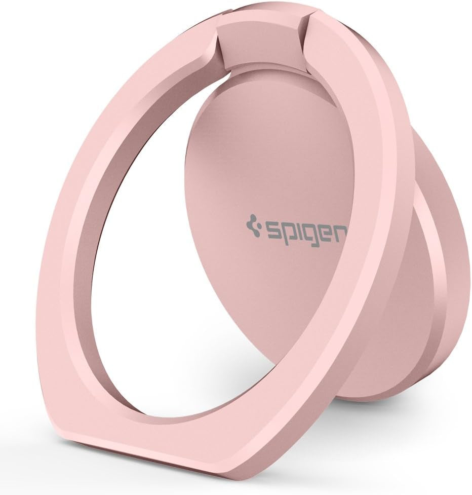 Spigen Style Ring 360 Cell Phone Ring/Phone Grip/Stand/Holder for All Phones and Tablets Compatible with Magnetic Car Mount - Champagne Gold Spigen Rose Gold