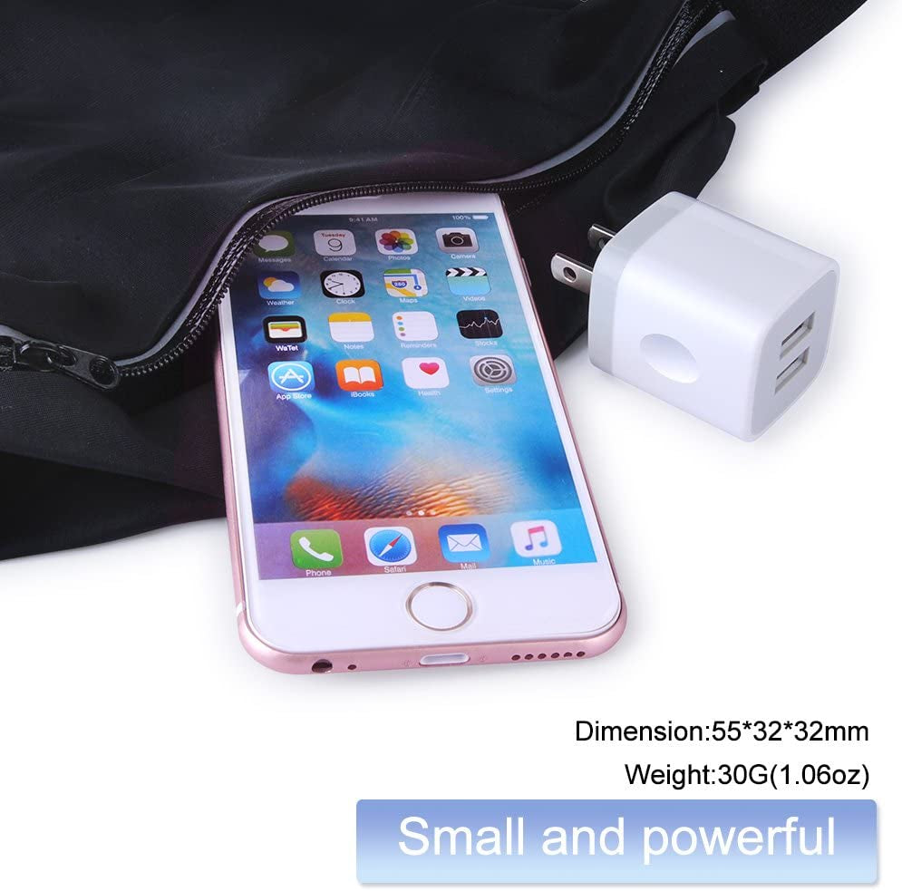 USB Wall Charger, Charging Adapter 3Pack 2.1A Dual Port USB Wall Charging Plug Block Head Box Travel Charger Cube Compatible Iphone 14 13 12 11 Pro Max XS XR X 8 7 Plus,Ipad,Ipod,Samsung,Android Phone Shenzhen Putuo Technology Co., Ltd