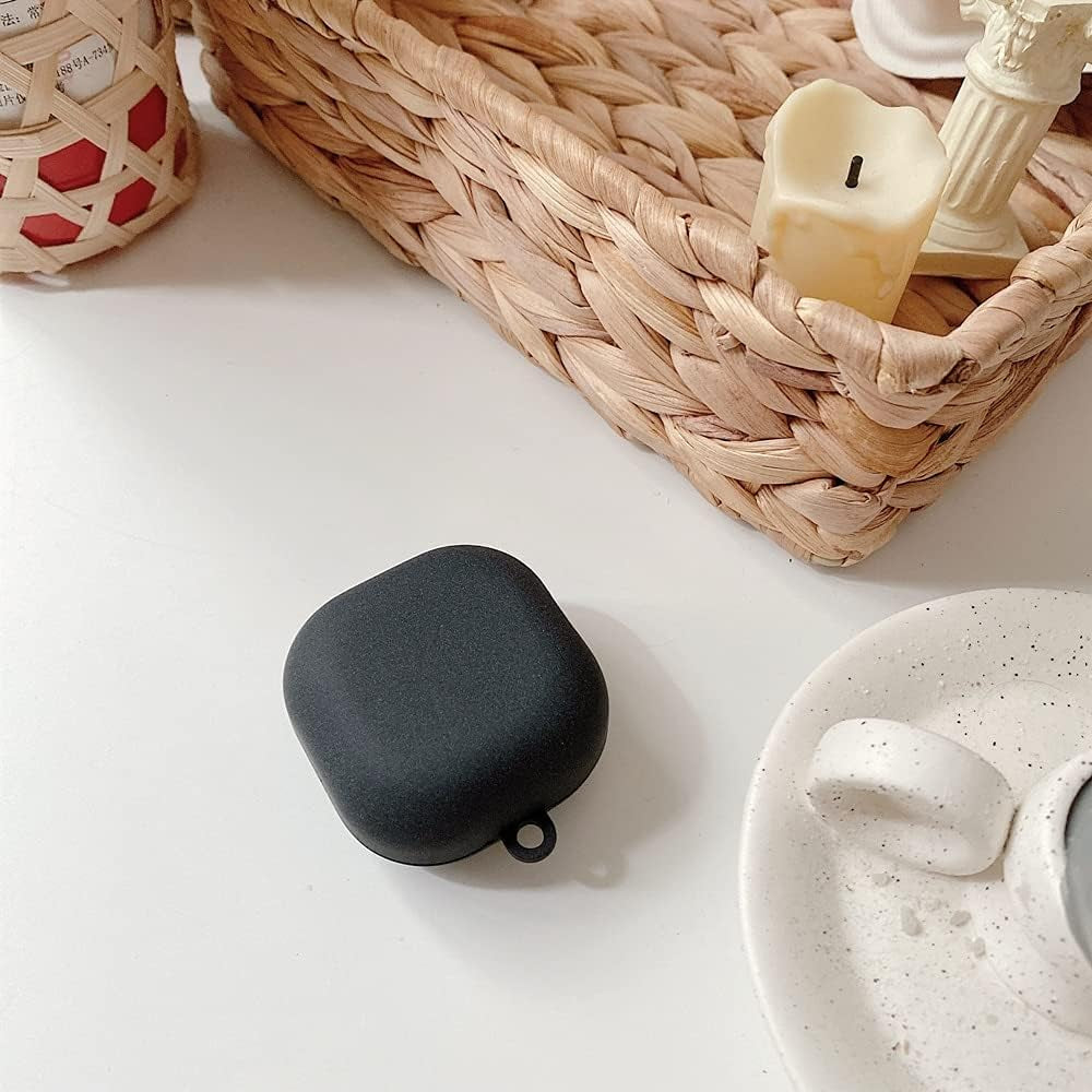 AOLABOKY Fashion Pink Love Heart Earphone Cover for Samsung Galaxy Buds Live Case PC Hard Shell Headphone Plush Keying (For Buds Live-2) AOLABOKY