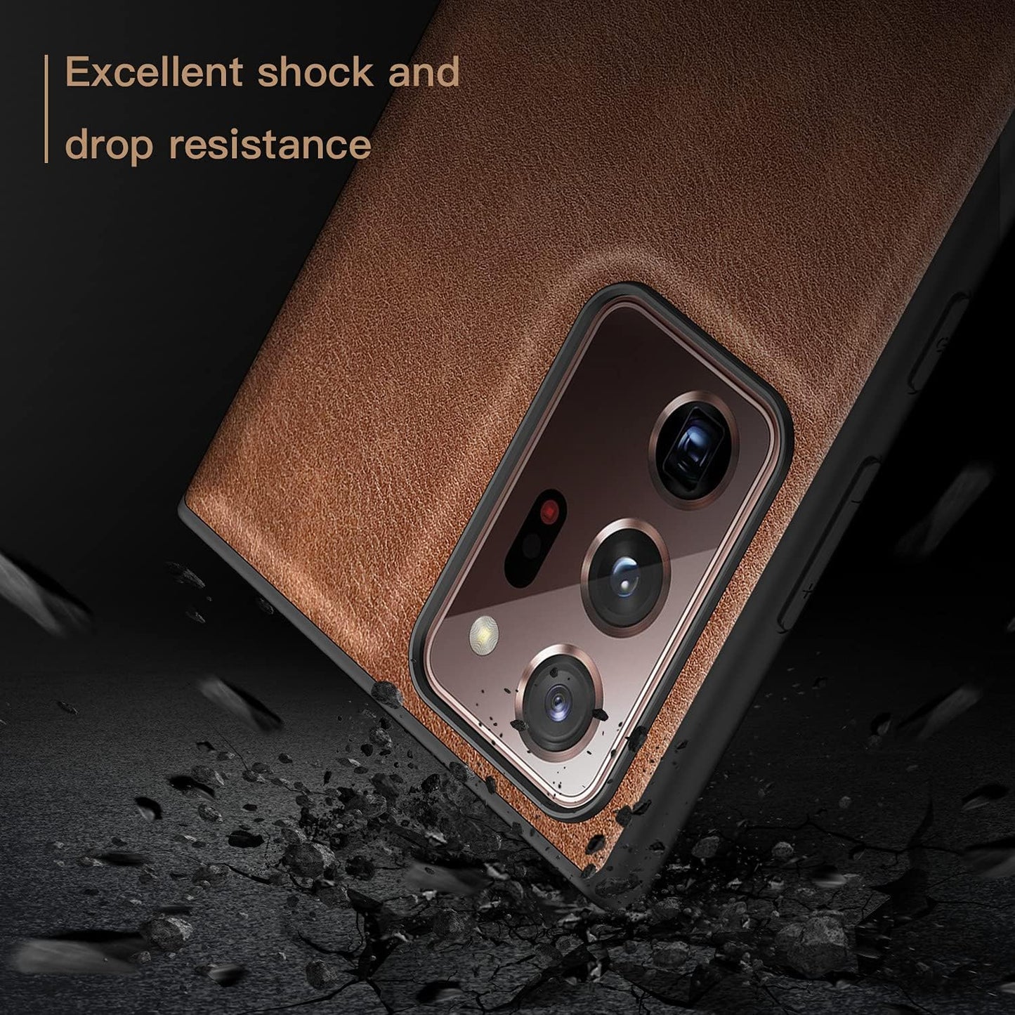 Binceen Compatible for Samsung Galaxy Note 20 Ultra Case, Premium Leather Soft Cover for Samsung Galaxy Note 20 Ultra 5G (6.9" 2020 (Brown) Binceen