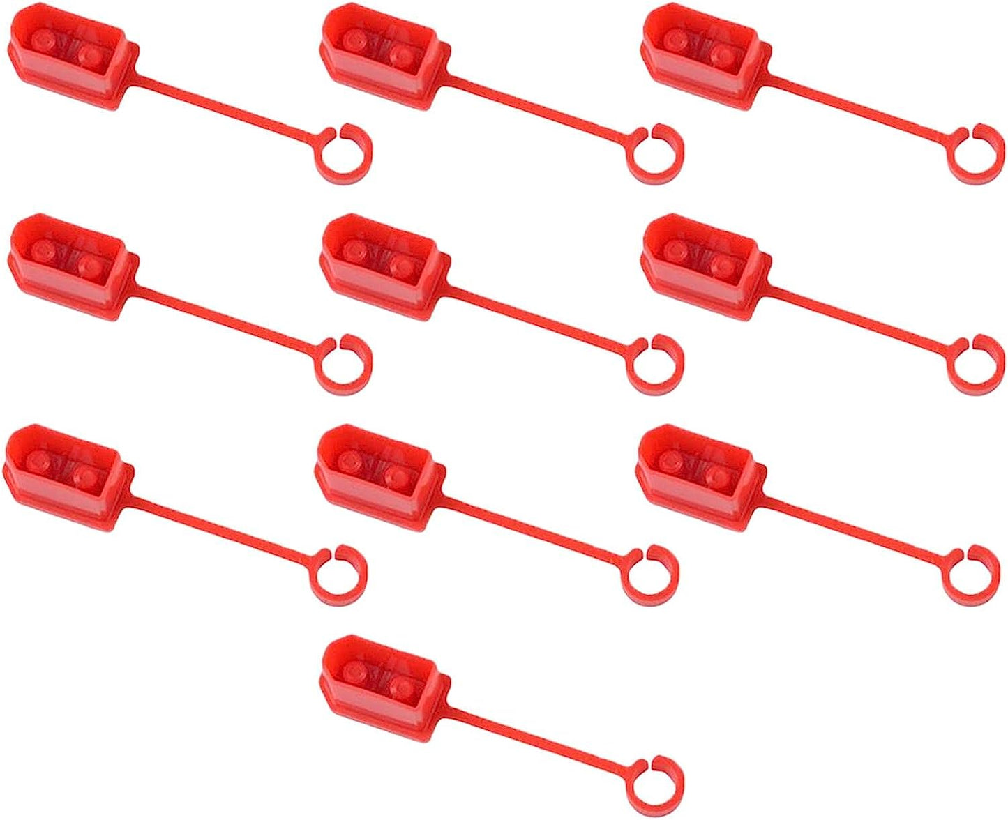 SM Sunnimix 10X XT60 Male Female Plug Dust anti Lost Stopper Protective Cover anti for XT60 Plug, Yellow SM SunniMix Red