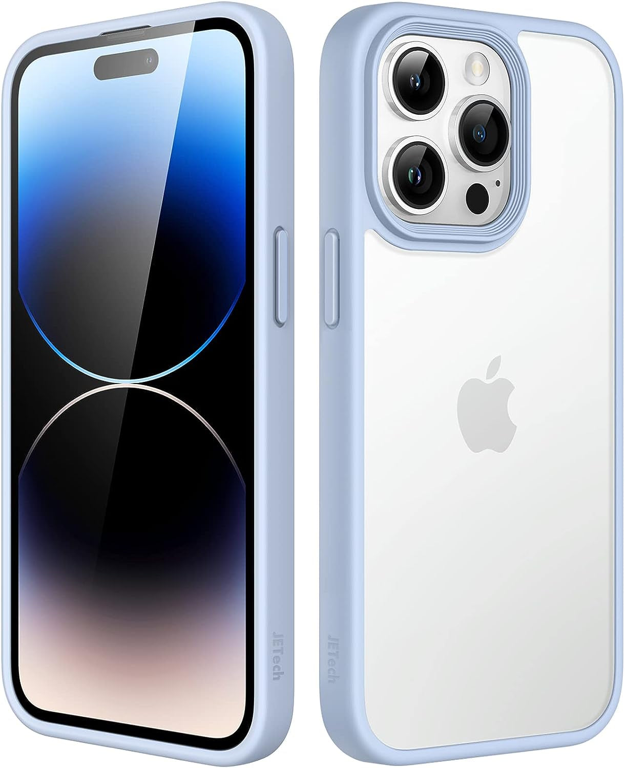 Jetech Matte Case for Iphone 14 Pro Max 6.7-Inch (NOT for Iphone 14 Pro 6.1-Inch), Shockproof Military Grade Drop Protection, Frosted Translucent Back Phone Cover, Anti-Fingerprint (Black) JETech Sky Blue