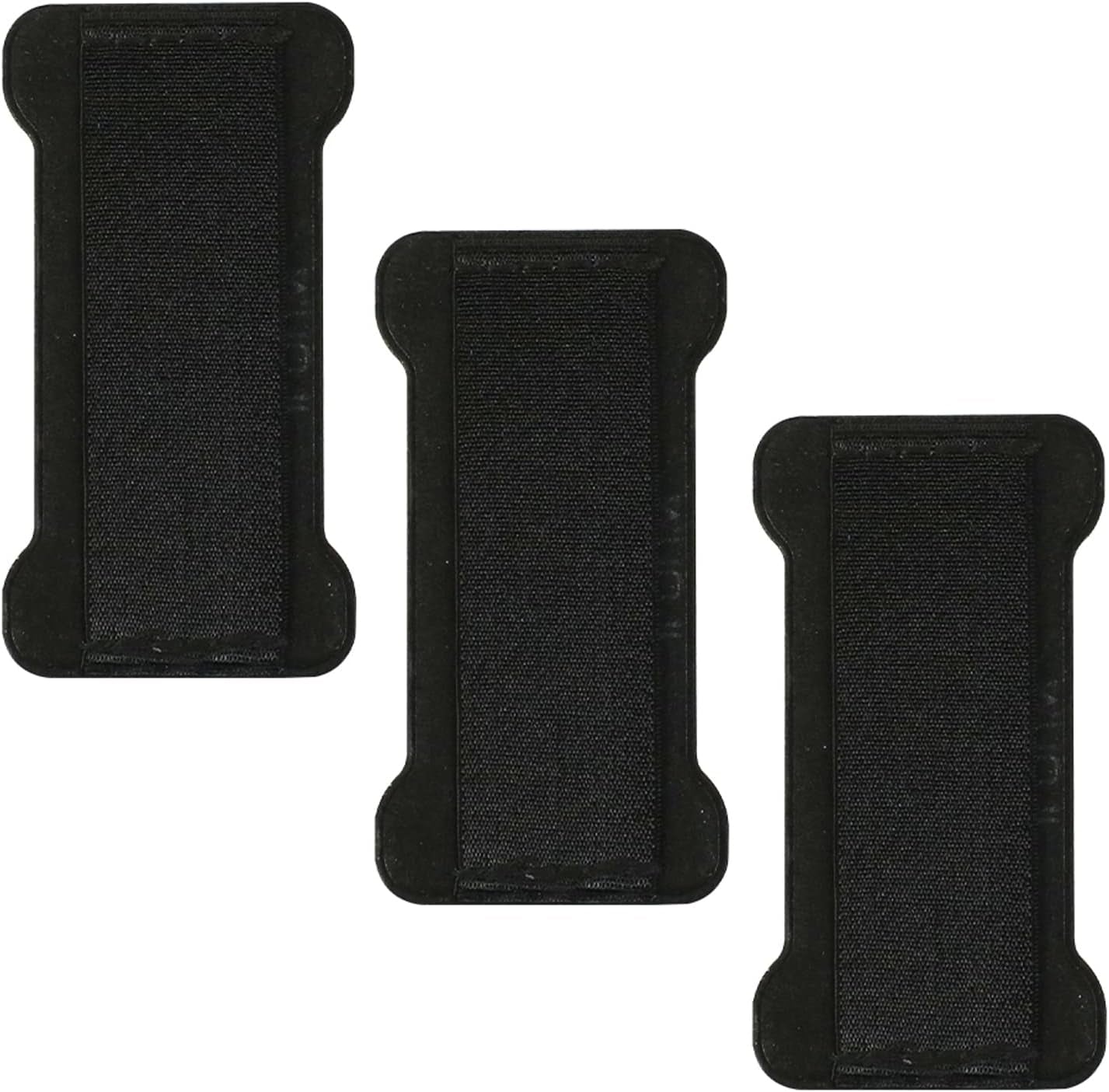 WUOJI - Finger Strap Phone Holder - Ultra Thin Anti-Slip Universal Cell Phone Grips Band Holder for Back of Phone - 2Pack(Black) WUOJI 3Black