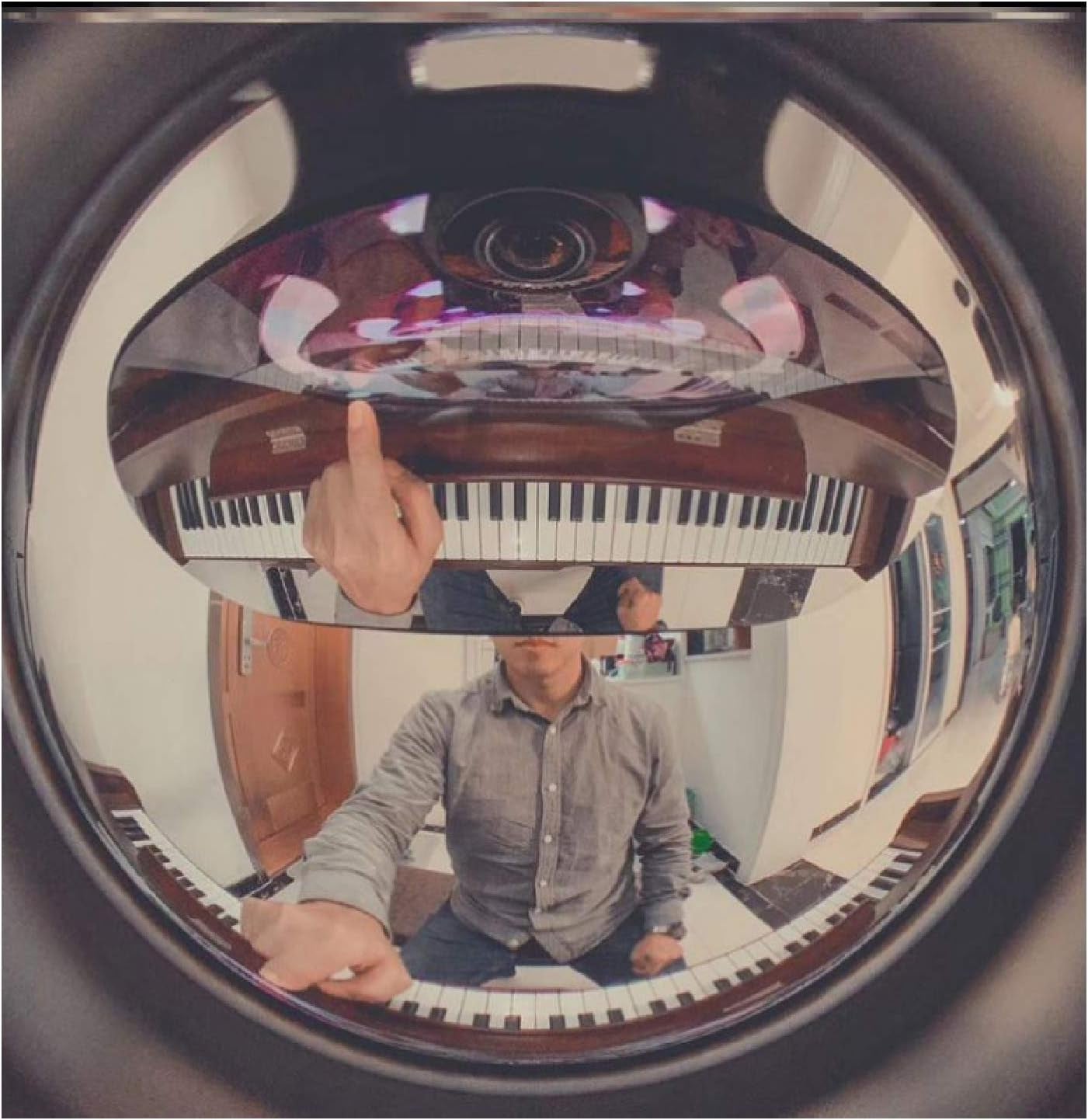 Piano Fish Eye Lens for Zoom Lessons Online Class Selfie Wide-Angle Overhead Camera Lens Iphone Android Universal Fisheye Lens Home School Teaching Tool (6Th Gen) JJMG