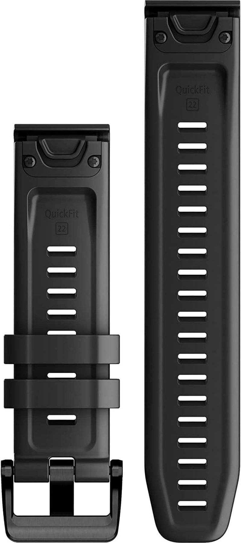 Garmin Quickfit 22 Black Silicone Band Garmin