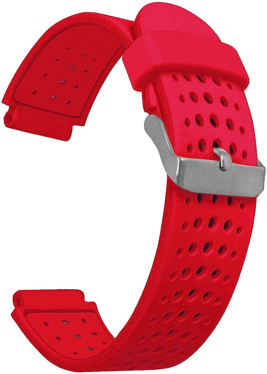 XIRIXX Fashion Silicone Wrist Band for Garmin Forerunner 220 230 235 620 630 Smart Watch Strap Watchband for Forerunner Fitness Tracker XIRIXX Red