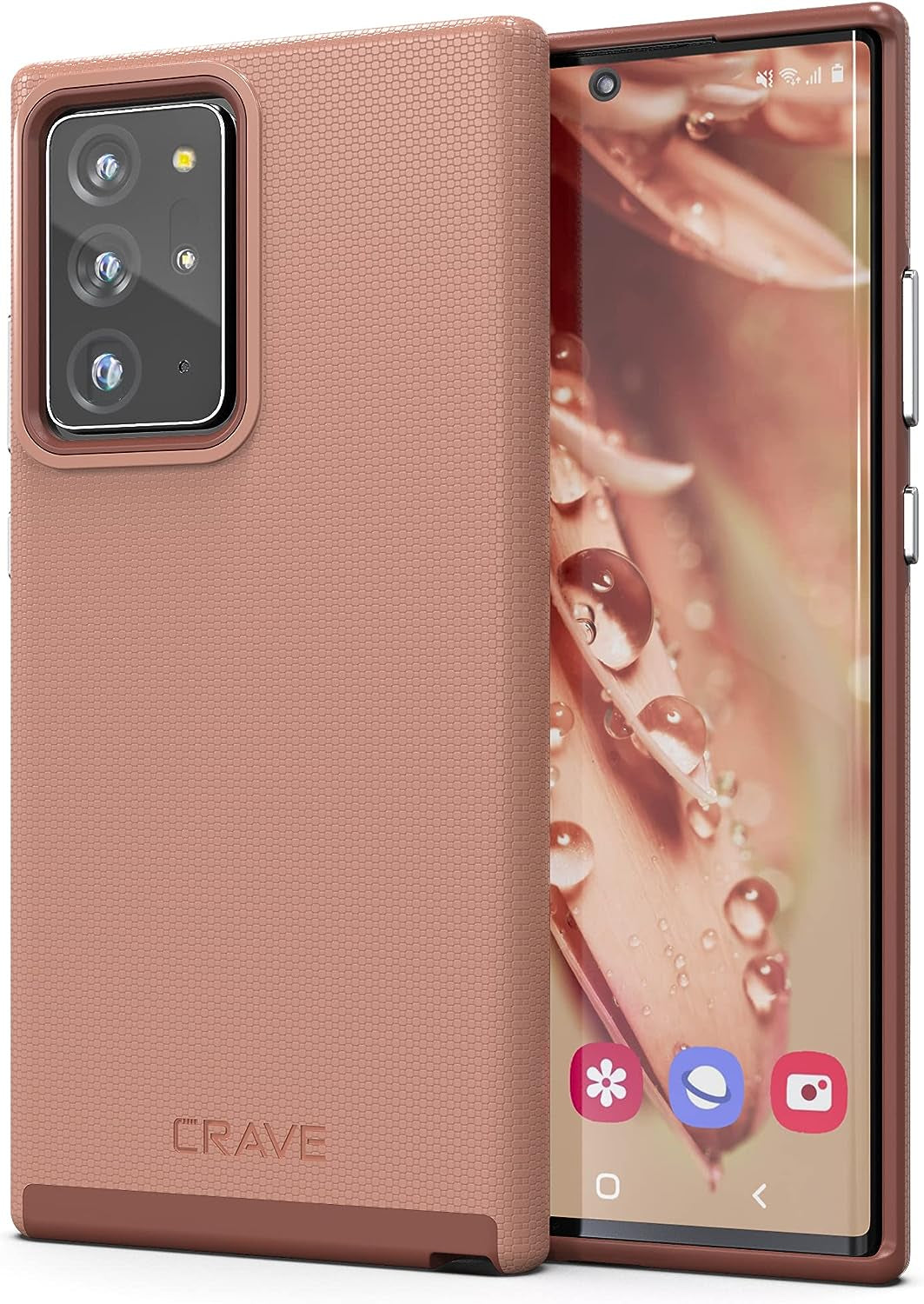 Crave Dual Guard for Galaxy Note 20 Ultra Case, Shockproof Protection Dual Layer Case for Samsung Galaxy Note 20 Ultra - Aqua Crave Blush