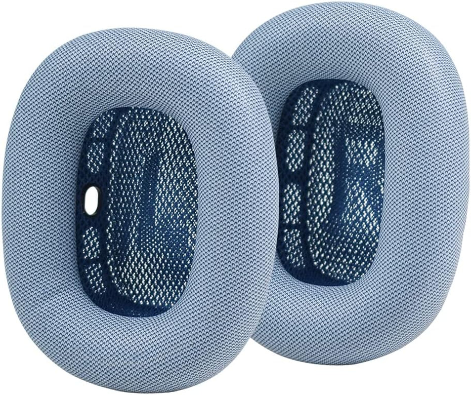 Replacement Ear Cushions for Airpods Max - Premium Protein Leather, Memory Foam and Strong Magnet (Black) JustEarbuds Blue
