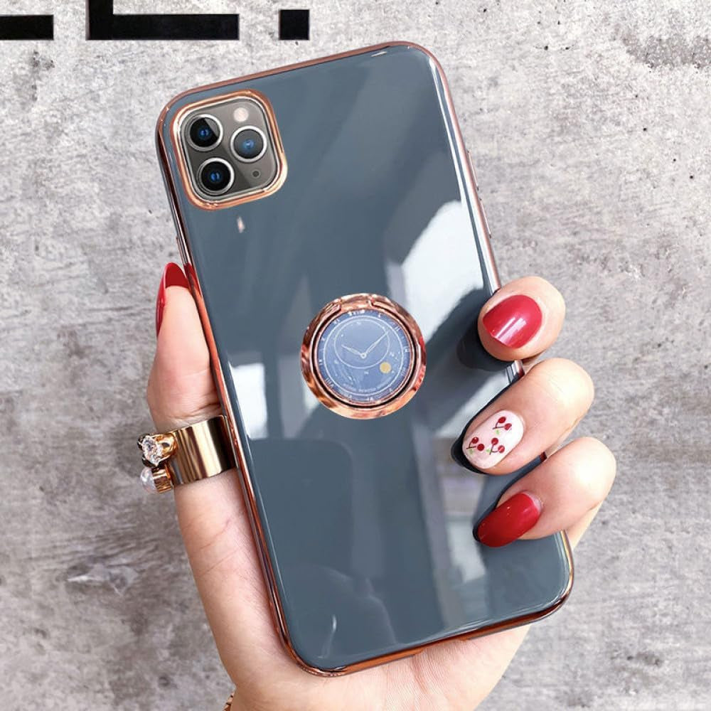 YOGISU Holder Case for Huawei Honor 50 Lite 30I 10I 20I 30 Pro Case Silicone Stand Cover for Huawei Nova 8I 7I 5T 9 Cover Shockproof,Green,For Nova 8I YOGISU Gray For Honor 10I 20I