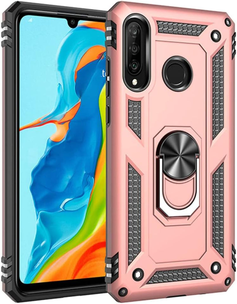 YOGISU for Huawei P30 Lite Shockproof Case for Huawei P40 Lite E Pro P30 Pro P20 Lite P Smart Z 5G Ring Holder Armor Phone Cover,Black,For P40 Pro YOGISU