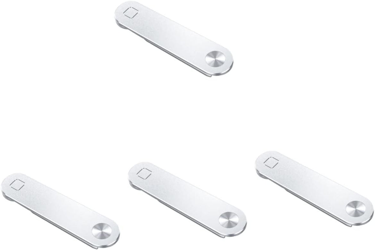 Operitacx Computer Phone Holder Computer Holder for Laptop Metal Brackets Magnetic Tablet Mount Laptop Stand Computer Adjustable Tablet Stand Magnetic Computer Stand Laptop Holder Metal 5Pcs Operitacx Silverx4pcs 12X3X0.5CMx4pcs