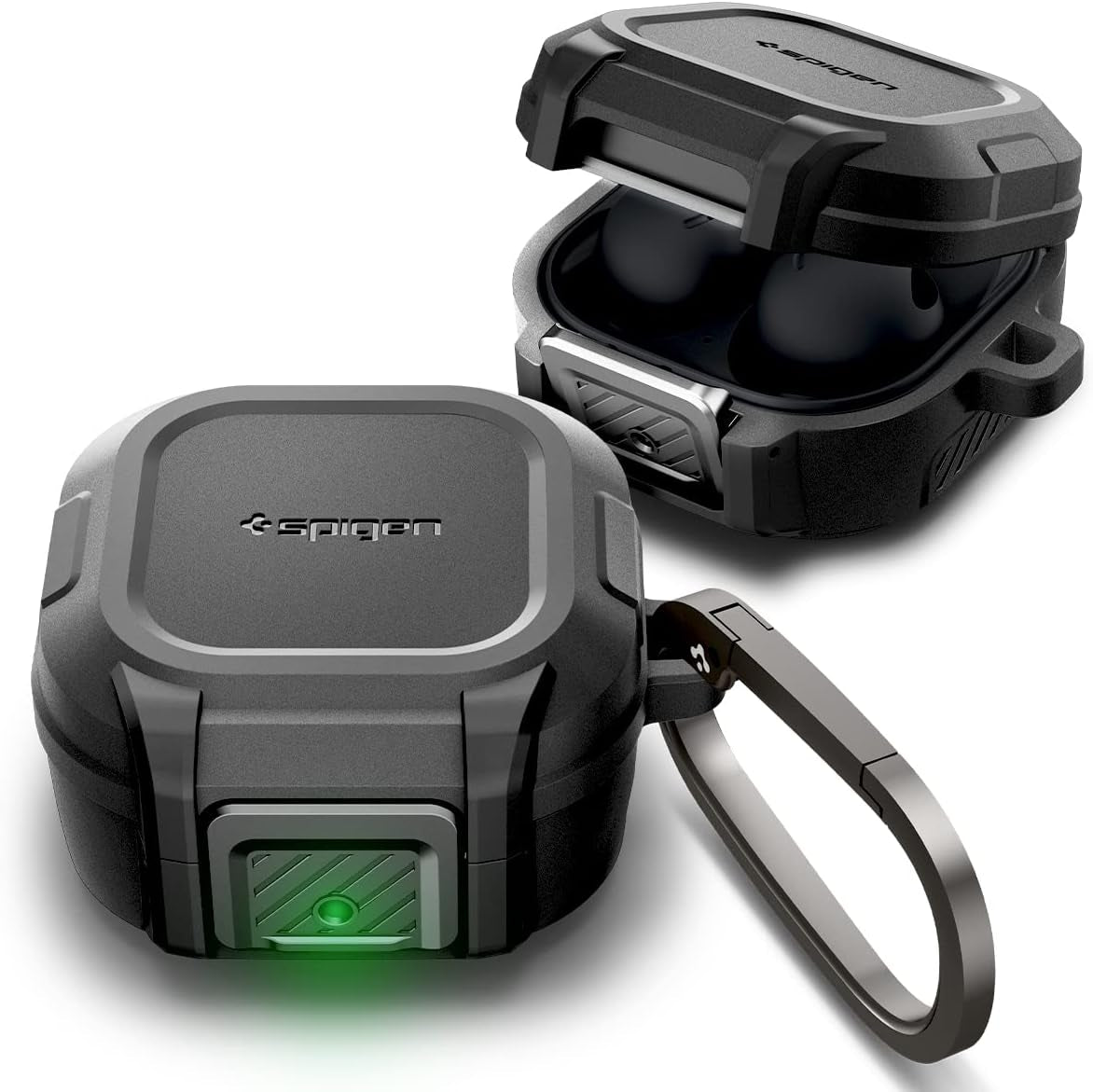 Spigen Lock Fit Designed for Galaxy Buds2 Pro Case (2022) / Galaxy Buds Pro (2021) / Galaxy Buds 2 (2021) / Galaxy Buds Live (2020) - Vintage Khaki Spigen Black