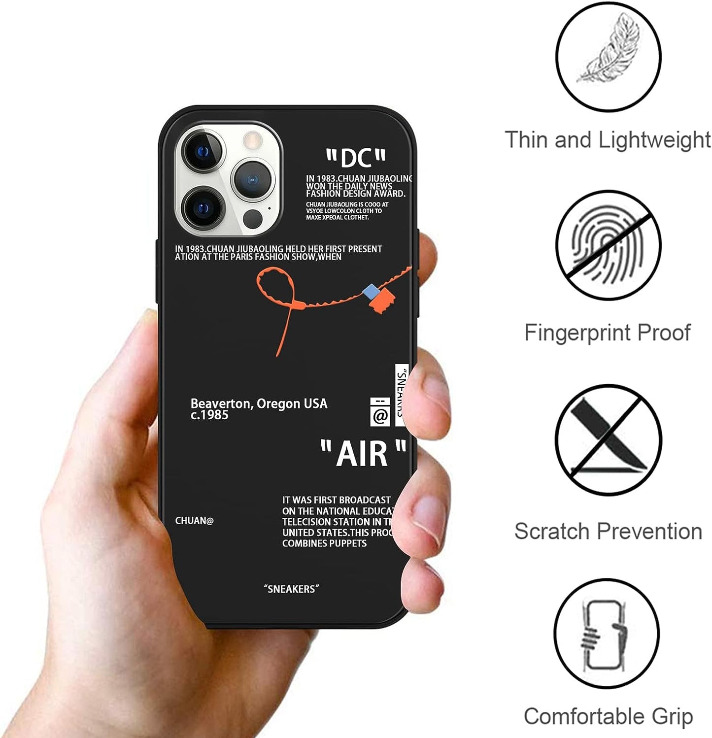 2 Pack Cool Phone Case for Iphone 12 Pro Max Case 6.7",Fashion Sports Shoes Brand Pattern Design, Creative Label Printed Black White Cover for Women Men Boys Girls,Soft Cases for Iphone12 Pro Max, 1 LJX US