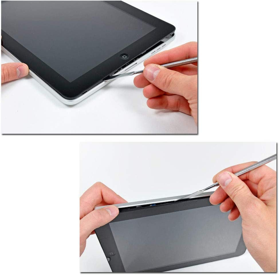 Ewparts 9 Pieces Laptop Pry Tool Kits Mobile Battery Prying Metal Spudger Set Plastic Pry Tool Kit Phone Screen Repair Tools Kit for Computer Electronics Screen Opening Repair Tool Kit Ewparts