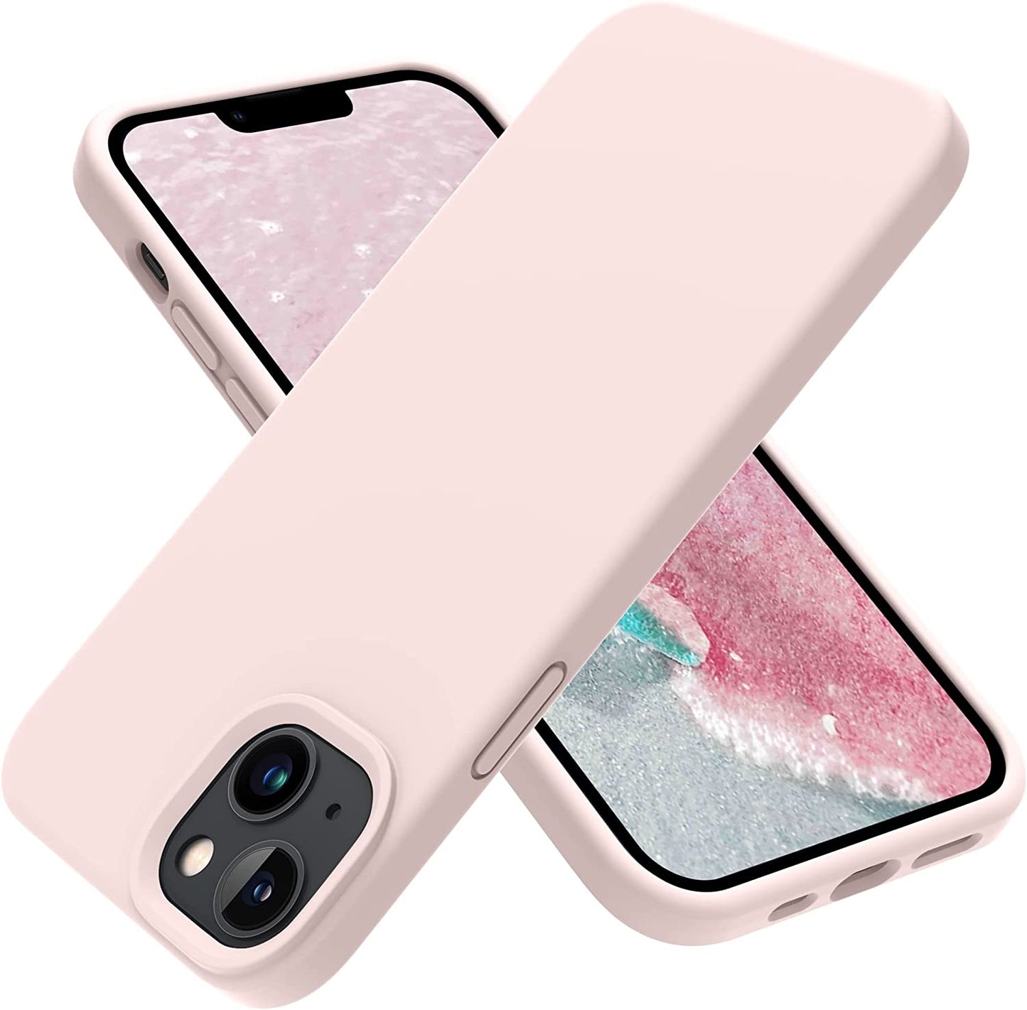 OTOFLY Designed for Iphone 14 Case, Silicone Shockproof Slim Thin Phone Case for Iphone 14 6.1 Inch (Emerald Green) OTOFLY Direct Chalk Pink