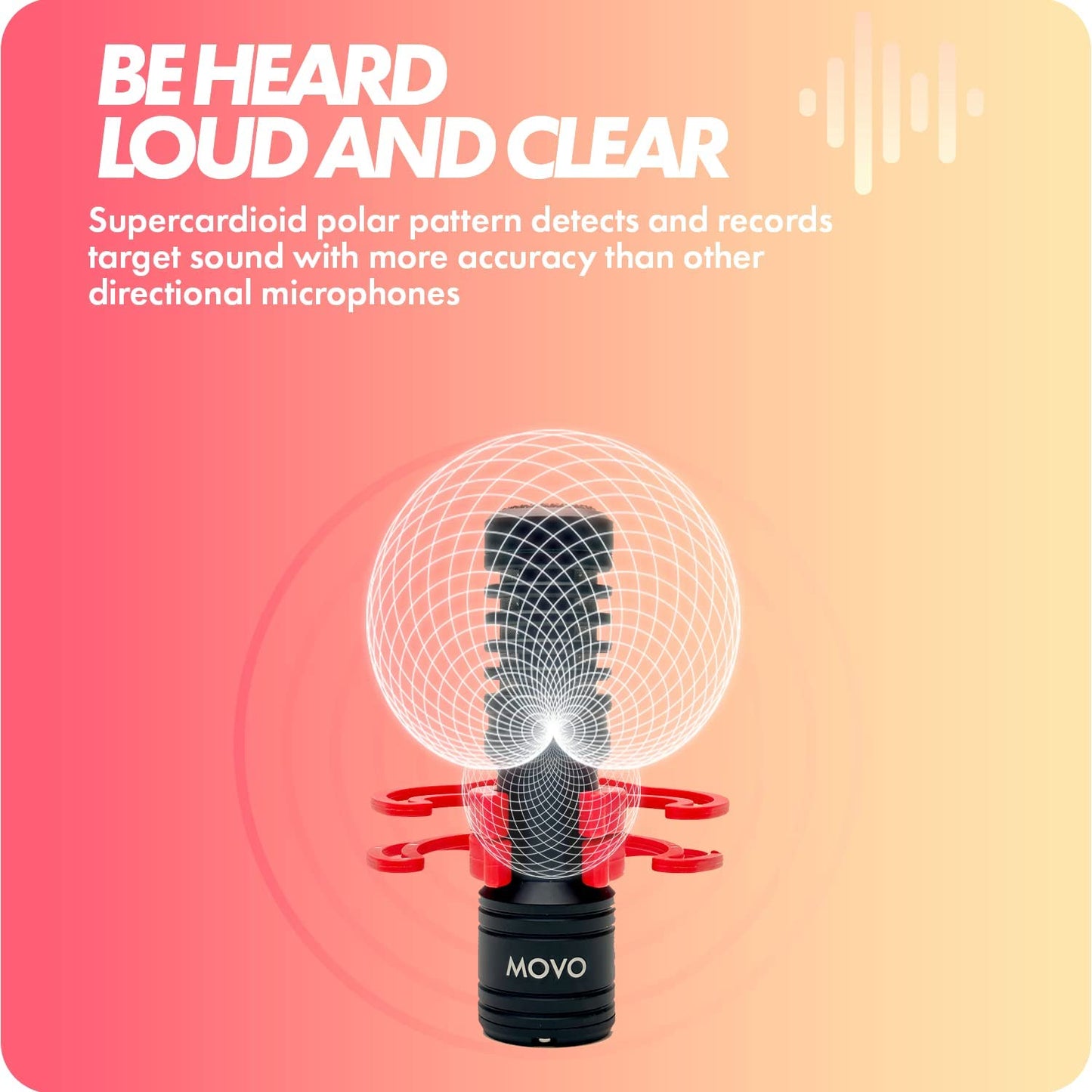 Movo VXR10-PRO External Video Microphone for Camera with Rycote Lyre Shock Mount - Battery-Free ,Compact Shotgun Mic Compatible with DSLR Cameras and Iphone, Android Smartphones Movo