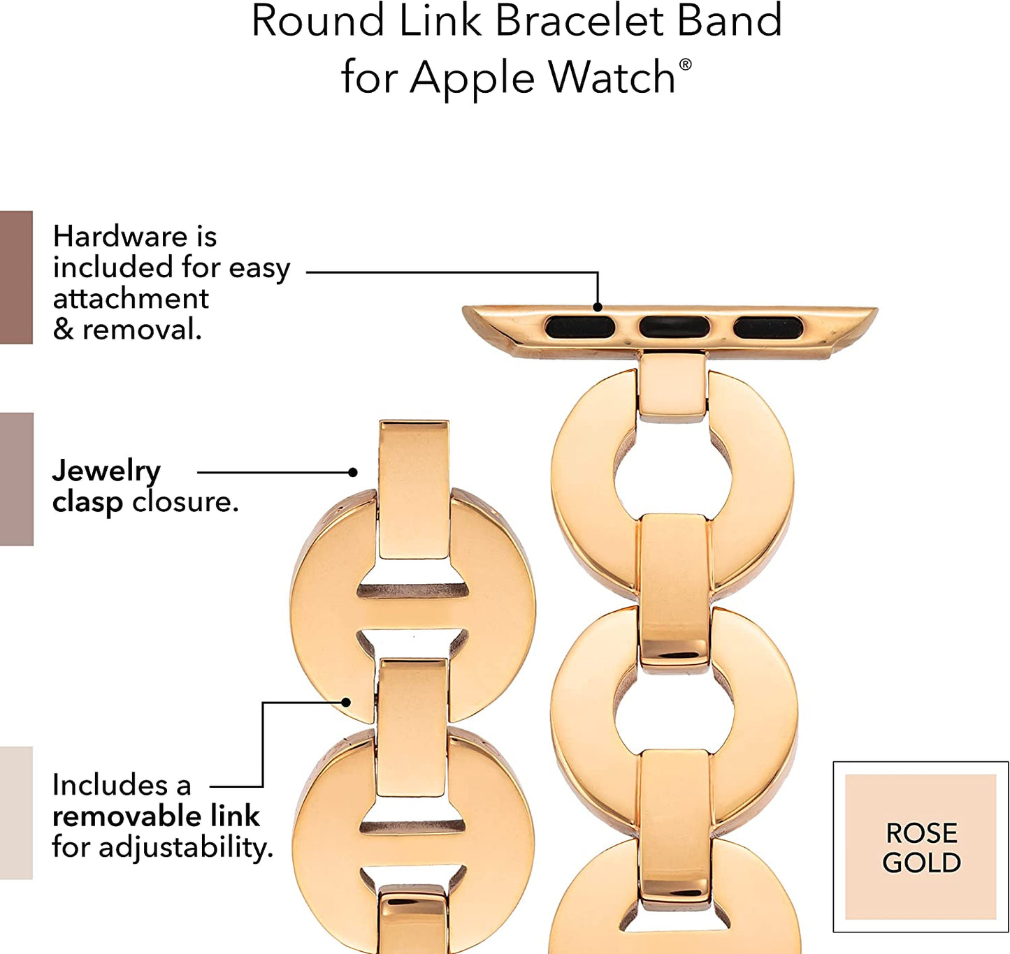 Anne Klein Fashion Open Chain Bracelet for Apple Watch Anne Klein