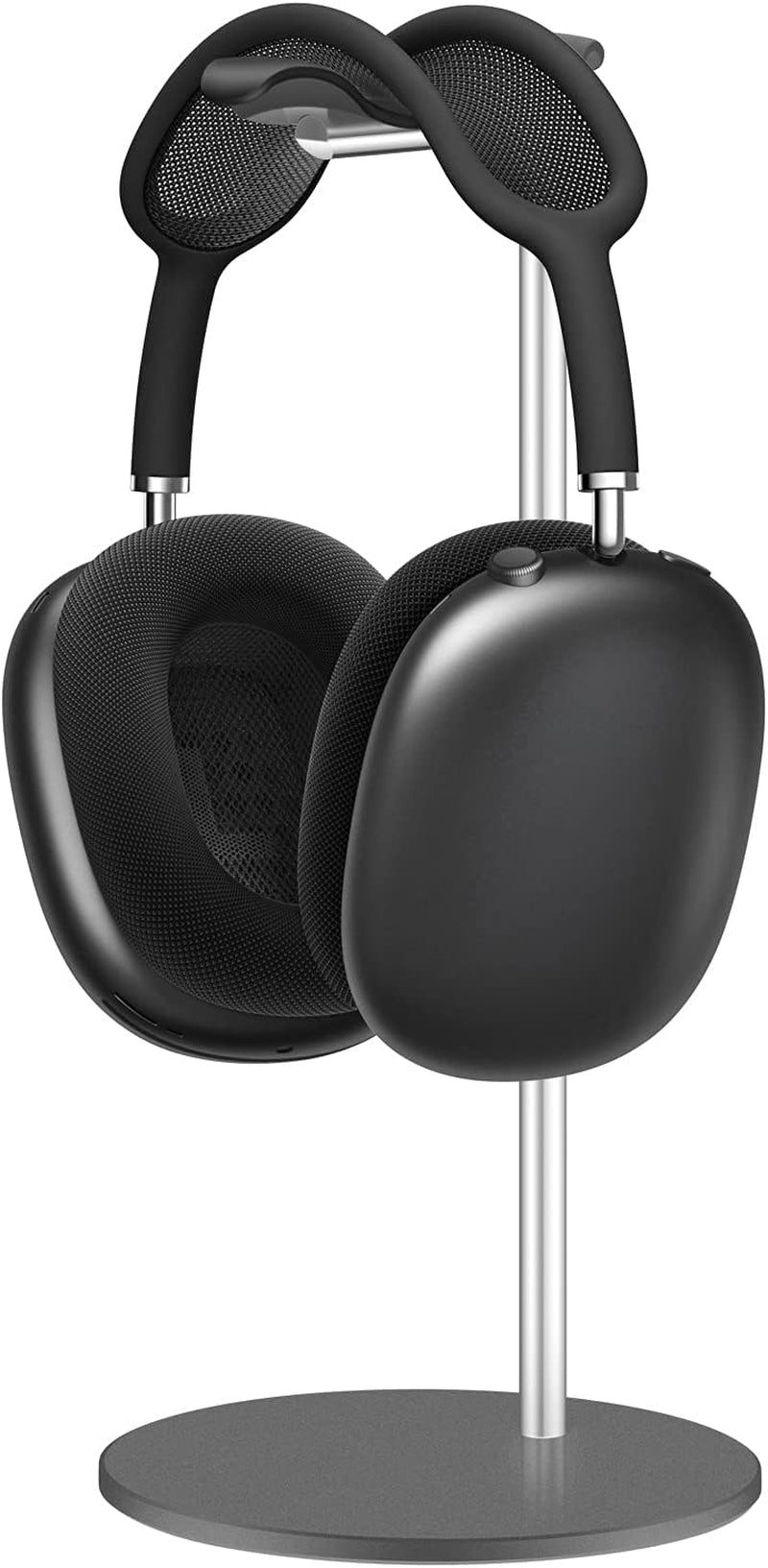 SHUOSUO Headphone Stand Aluminum, Headset Holder with Solid Base for Desk, Compatible with Airpods Max, Beats, Bose, B&O, Sony, Sennheiser, Etc (Silver) SHUOSUO Gray