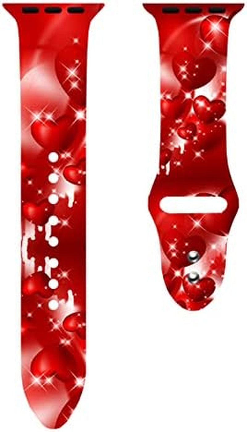 Fall Sport Watch Band Compatible with Apple Watch 38Mm 40Mm 41Mm 42Mm 44Mm 45Mm for Women Men,Adjustable Replaceable Soft Silicone Smartwatch Straps for Iwatch Series SE 7 6 5 4 3 2 1 JOJGOEHO