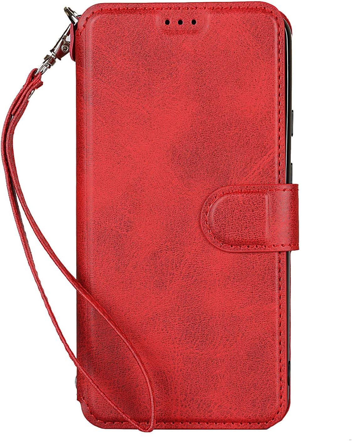 Jaorty Wallet Case for Google Pixel 4A 5G with Card Holder Slots,Kickstand Phone Cover Premium Leather Magnetic Closure Slim Flip Shockproof Wrist Strap Case for Google Pixel 4A 5G 6.2",Wine Red Jaorty