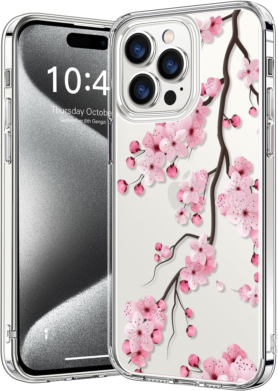 Bicol Compatible with Iphone 15 Pro Case,Crystal Clear Cover with Fashionable Designs for Girls Women,Slim Fit Shockproof Protective Acrylic Phone Case 6.1 Inch,Beautiful Elephant  bicol   