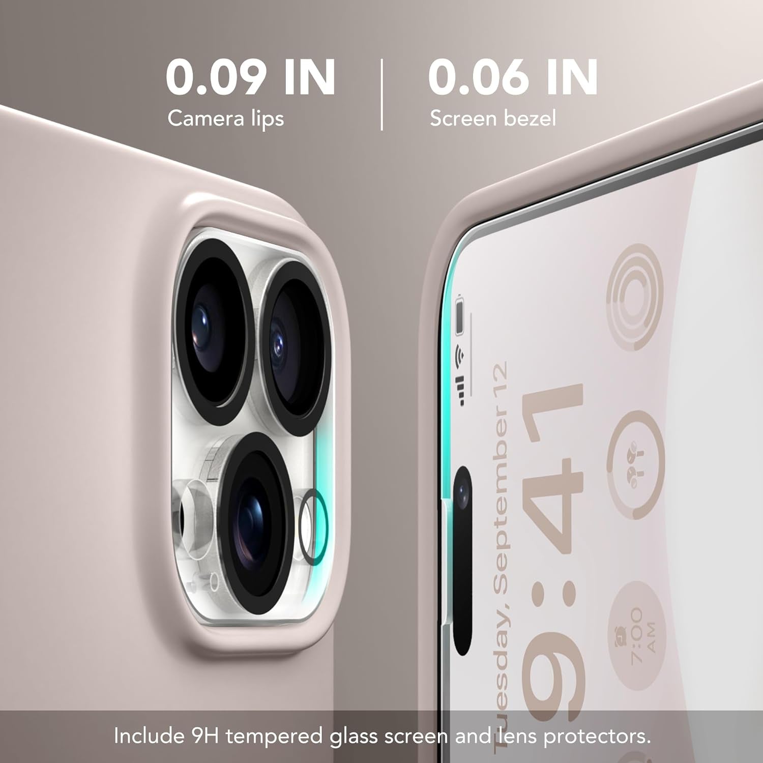 GONEZ for Iphone 15 Pro Case Compatible with Magsafe, [2X Screen Protector + 2X Camera Lens Protector], Soft Silicone Shockproof Anti-Scratch Full Body Protective Phone Case 6.1" 2023, Dark Grey  GONEZ   