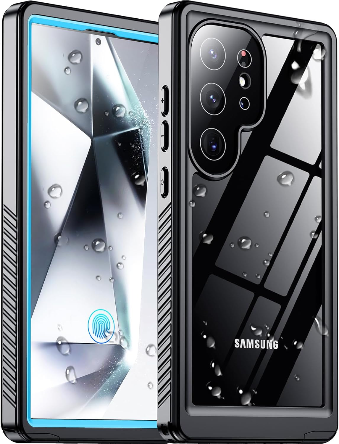 2024 New for Samsung Galaxy S23 Ultra Case Waterproof, [Military Grade Shockproof][Built-In Screen Protector & Glass Camera Protector][Ip68 Underwater][Dustproof][Dropproof] Full Body Phone Case 6.8"