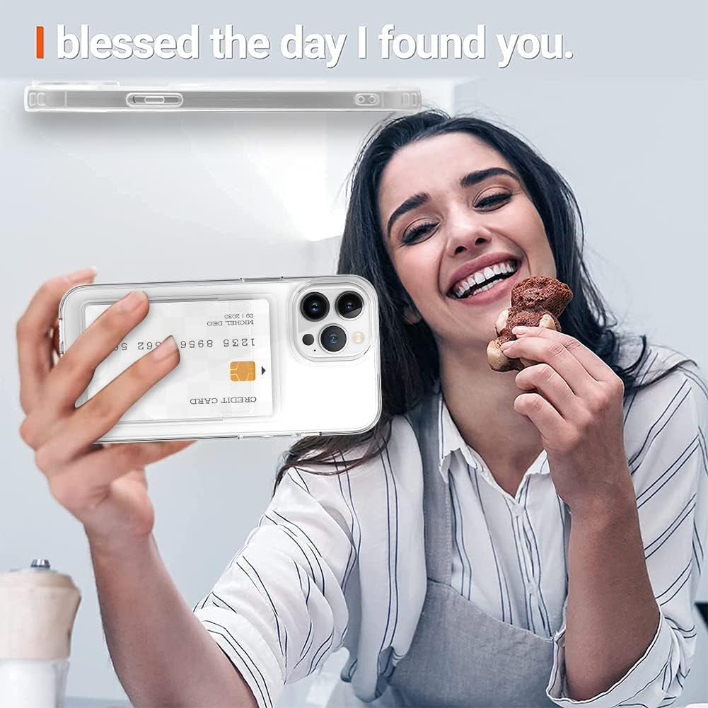 Gukalong Wallet Case for Iphone 15 Pro Max Heavy Duty Protection Anti-Yellow Clear Case with Credit Card Holder ID Card Slot Design Shockproof Anti-Scratch Durable Case for 15 Pro Max 6.7 Inch  Gukalong   