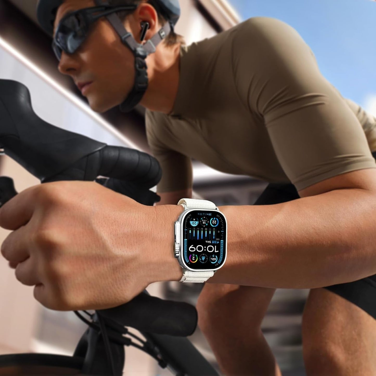 4 Pack Nylon Bands Compatible with Apple Watch Ultra Band 49Mm 45Mm 44Mm 42Mm Men Women, Sport Breathable Trail Loop+Alpine Loop Band Replacement for Ultra/Ultra 2 Iwatch Series 9 8 7 6 SE 5 4 3 2 1