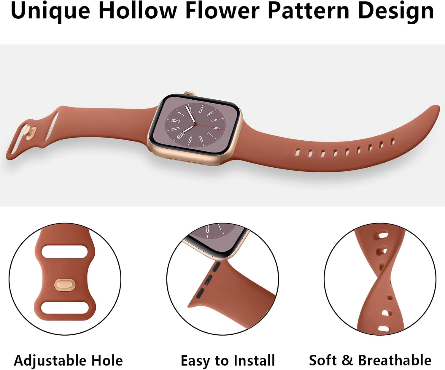 4 Pack Silicone Bands Compatible with Apple Watch Band 38Mm 40Mm 41Mm 42Mm 44Mm 45Mm 49Mm, Soft Waterproof Wristbands Sport Straps for Iwatch Series 9 Ultra SE 8 7 6 5 4 3 2 1 Women Men